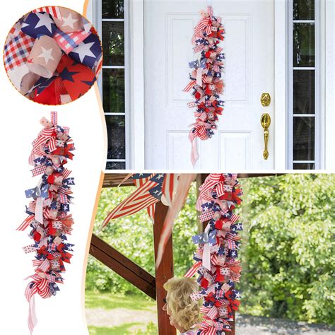 Deagia 2024 Arrival Clearance Independence Day Wreath Porch Decoration