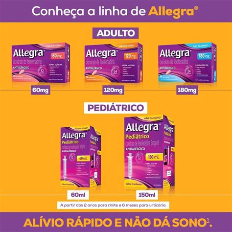 Allegra 120mg 10 Comprimidos Sanofi ONE Pharma