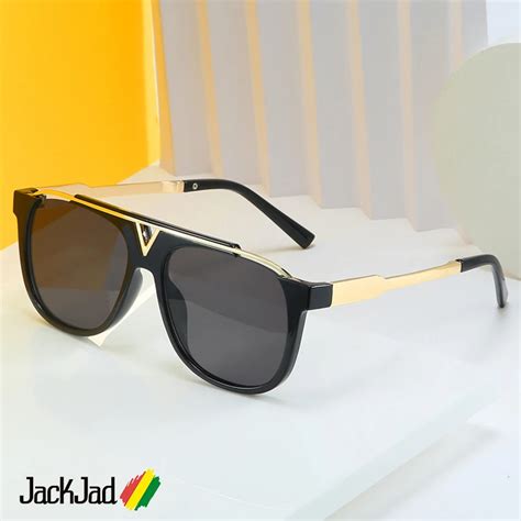 Jackjad 2020 Fashion Vintage Classic Pilot Style V Metal Sunglasses