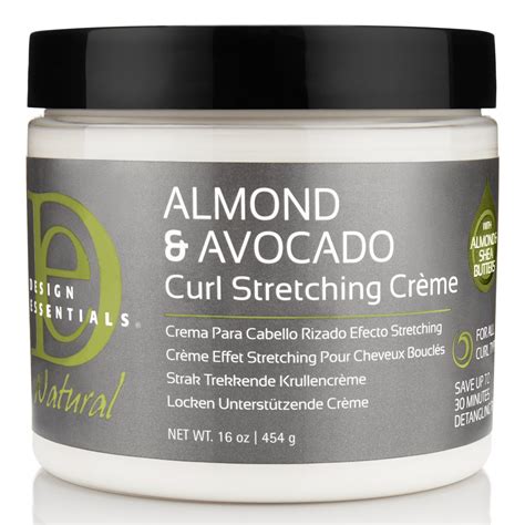 Design Essentials Natural Almond And Avocado Curl Stretching Cream For