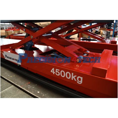 On Ground Big Scissor Lift For Wheel Alignment Low Profile Scissor