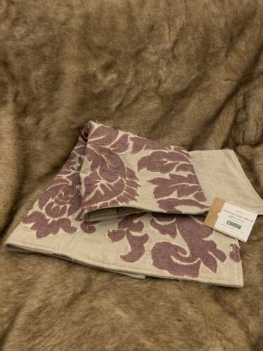 Pottery Barn Francesca Pillow Cover Mauve 24x24 Embroidered Floral