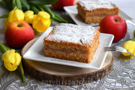 Szarlotka Z Migda Ami Na Kruchym Cie Cie Przepis Przyslijprzepis Pl