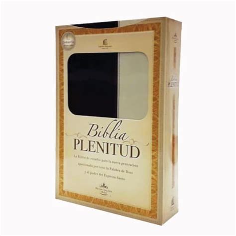 Biblia Plenitud Reina Valera 1960 Tamaño Personal Tapa Flexible Marrón