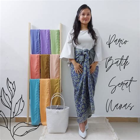 Kain Pario Batik Serat Nanas Hobbies Toys Stationery Craft