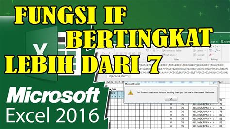 Cara Menggunakan Rumus If Bertingkat Lebih Dari Di Ms Excel