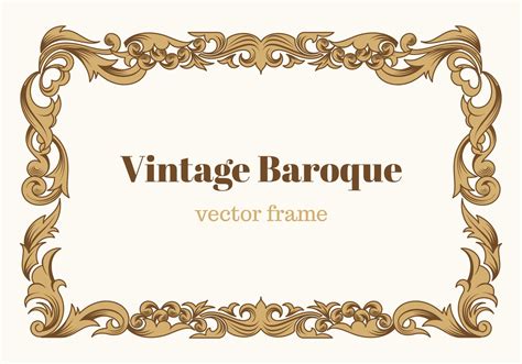 Frame barroco do vetor do vintage grátis 129016 Vetor no Vecteezy