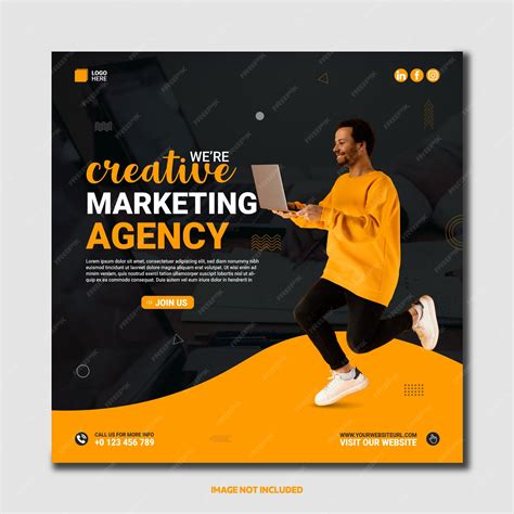 Premium Vector Creative Digital Marketing Agency And Corporate Social Media Post Template