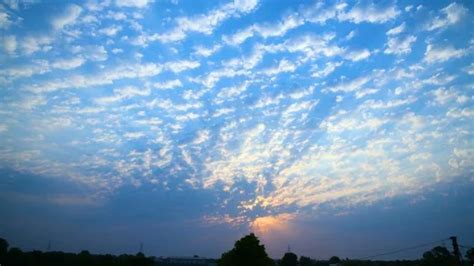 K Time Lapse Beautiful Blue Sky With Cl Stock Video Pond