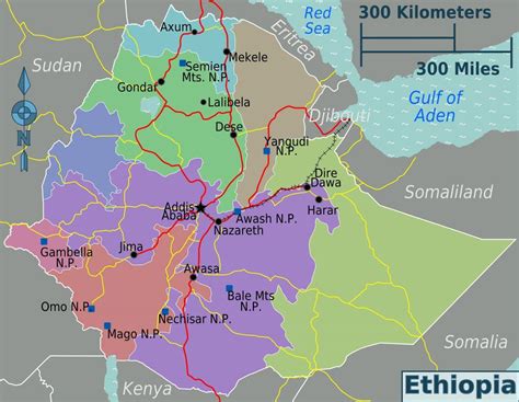 Map of Ethiopia Regions: 30 Old and New Ethiopian Maps You Have to See ...