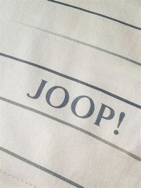 JOOP Satin Bettwäsche 140x200cm MOVE Stone grau