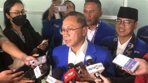 Malam Ini Ketum Pan Zulkifli Hasan Umumkan Nama Bakal Capres Yang