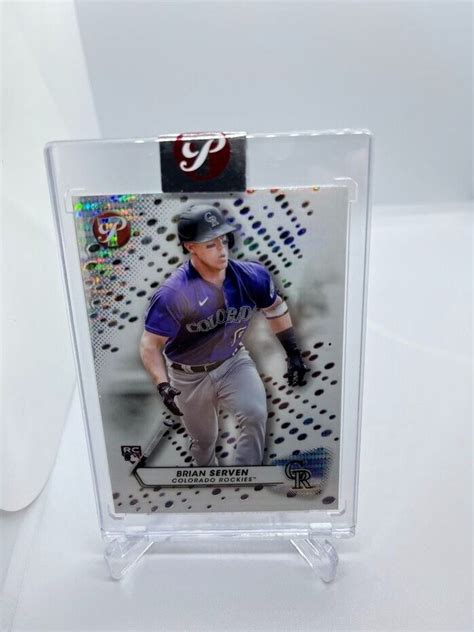 Topps Pristine Encased Rc Rookie Brian Serven Refractor