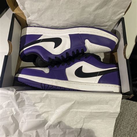 Air Jordan Low Court Purple Uk9 5 A Great Price For Depop