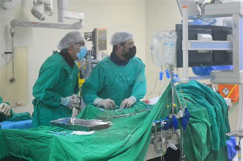 Hospital Regional De Santar M Realiza Cirurgia In Dita De Emboliza O