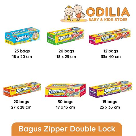 Jual Bagus Zipper Bag Triple Lock Bags Per Pack