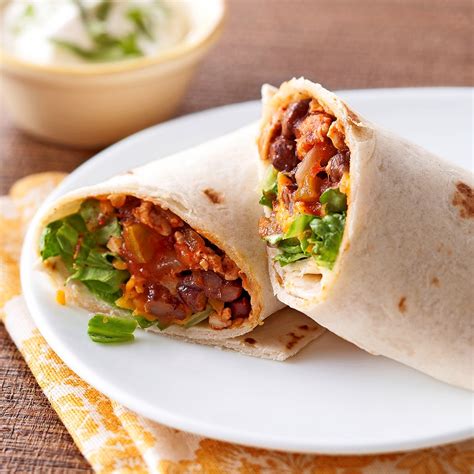 Turkey & Bean Burritos Recipe - EatingWell