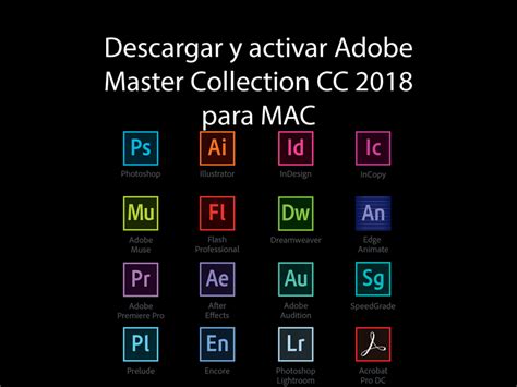 Descargar Y Activar Adobe Master Collection Cc 2018 Para Mac Your Web Space