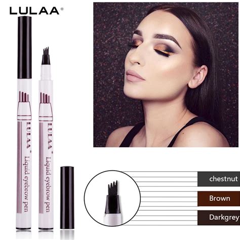 Buy Eyebrow Tattoo Pen Waterproof Fork Tip Sketch Makeup Microblading