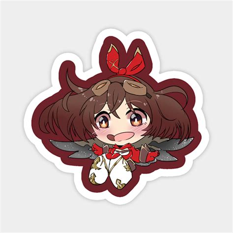 Amber Genshin Chibi Genshin Impact Game Magnet Teepublic