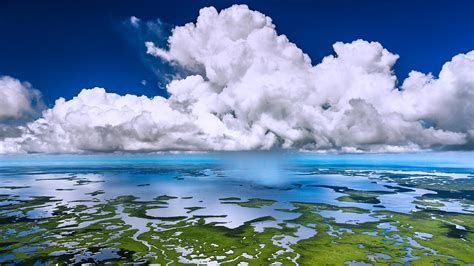 Aerial view of Everglades National Park, Florida, USA (© Tetra Images ...