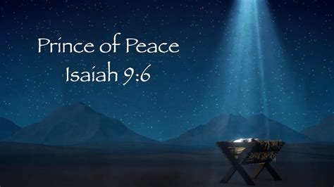 12 18 2022 Prince Of Peace Isaiah 9 6 Becca Singley Replaced