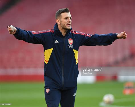 Jack Wilshere The Arsenal U18 Head Coach Before The Fa Youth Cup Semi