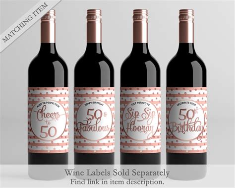 Cheers To 50 Years Party Sign Rose Gold Printable Party Etsy