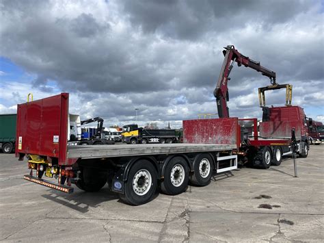 VOLVO FM 450 EURO 5 6X2 DRAWBAR OUTFIT BRICK CRANE 2013 YB63 FOD