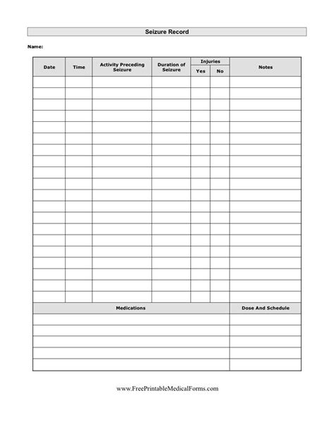 Printable Vital Signs Sheet Nursing