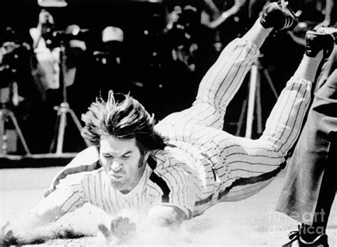 Pete Rose Sliding Into Home Photograph By Bettmann Fine Art America