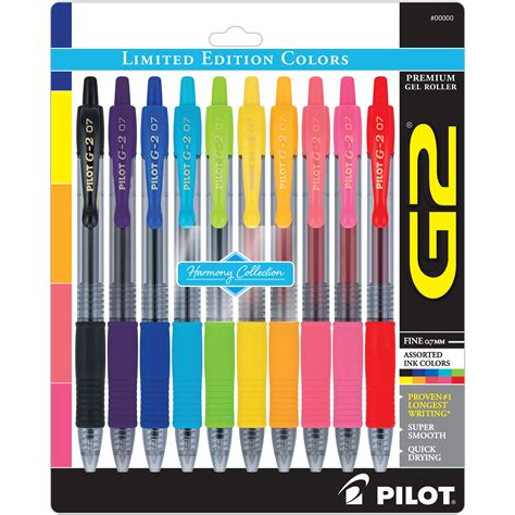 Pilot G2 Premium Retractable Gel Ink Rolling Ball Pen Fine Point