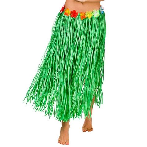 Green Hawaiian Hula Skirt