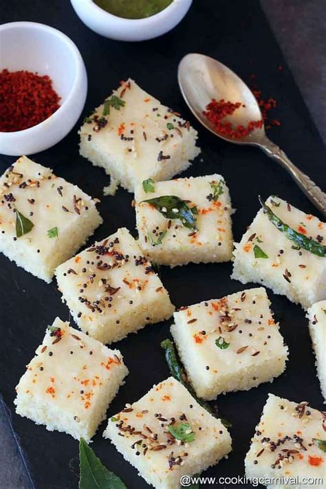 Dhokla Handvo Flour With Khatta Dhokla Recipe Cooking Carnival