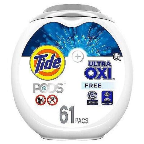 Tide Pods Free Gentle Ultra Oxi Laundry Detergent Unscented Dye