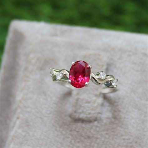 Ruby Gemstone Ring - Etsy