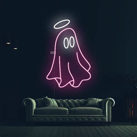 Custom Ghost Neon Signspooky Halloween Led Neon Lampghost Neon Light