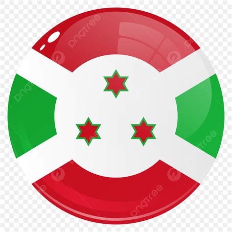 Bandeira Redonda Do País Burundi PNG Volta País Bandeira Burundi