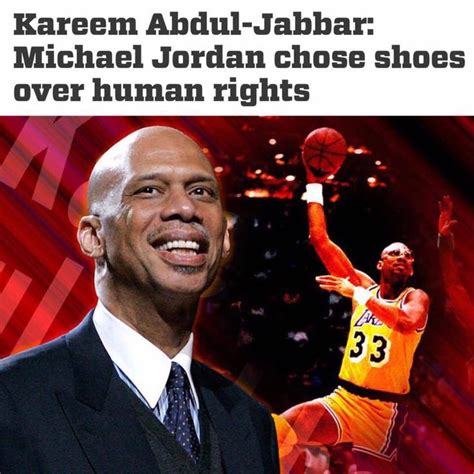 Kareem Abdul Jabbar Michael Jordan Chose Shoes Over Human Rights