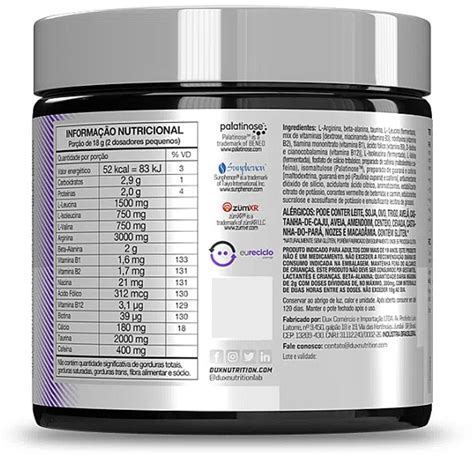 Pr Treino Dux Nutrition Original G Workshape Fit Suplementos