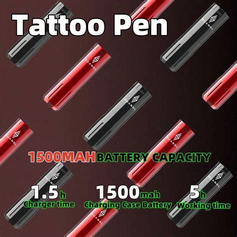 Kit Tatuaggio Senza Fili SUANGL Kit Tatuaggio Portatile Con Batteria