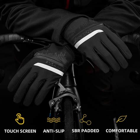 Bike Gloves Mens Cycling Gloves Touch Screen Anti Slip Mtb Road Biking