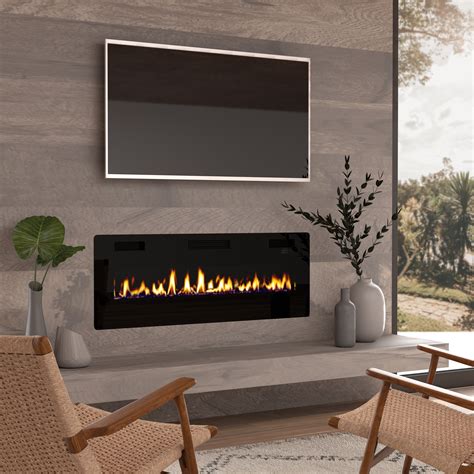 50 Inch Ultra Thin Electric Fireplace Insert On Sale Overstock 31136088