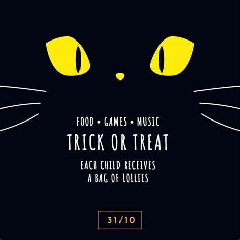 Ilustraci N De Vector De Gato Negro De Halloween Cartel De Una Cara De