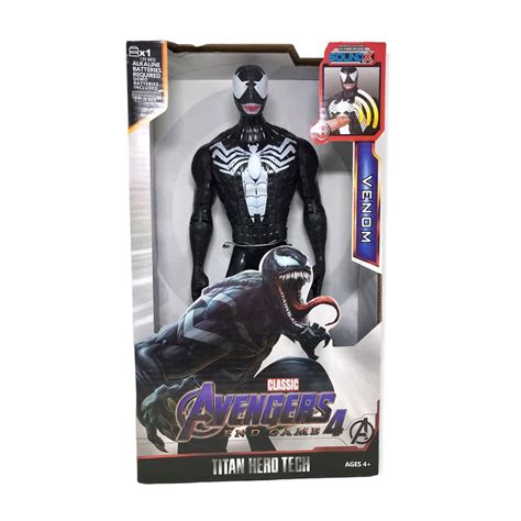 Boneco Venom Avengers Vingadores Musical Articulado 30 Cm Brinquedo