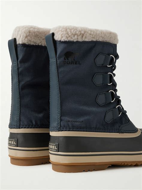 Sorel 1964 Pac™ Faux Shearling Trimmed Nylon Ripstop And Rubber Snow