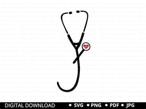 Digital Art Collectibles Nurse Split Frame Svg Stethoscope Name Svg