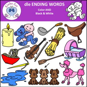 Dle Ending Words Clip Art By Kinka Art TPT