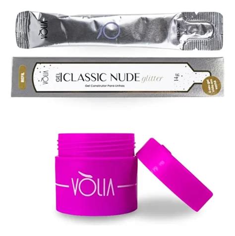 Sachê Refil Classic Nude Glitter g Vlia Pote Eco g Parcelamento sem juros
