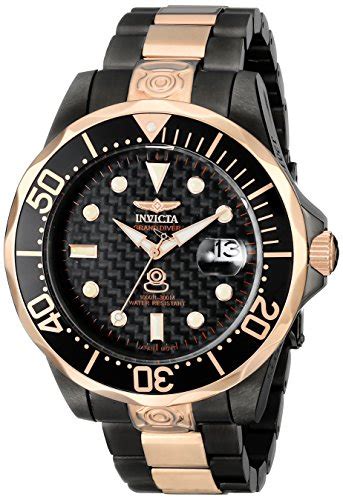 Invicta Men S Pro Diver Automatic Black Carbon Fiber Dial Two